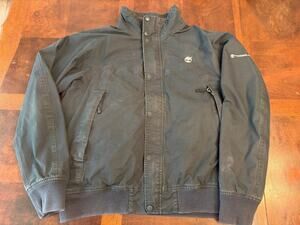 Timberland Men’s Black Fleece Lined Jacket XL Purple Lining Preowned Work